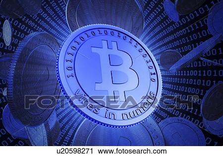 Bitcoin, conceptual artwork View Large Illustration Clip Art - Bitcoin, conceptual artwork. Fotosearch