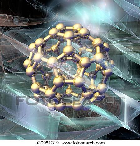 Buckyball, artwork View Large Illustration Stock Illustration - Buckyball, artwork. Fotosearch