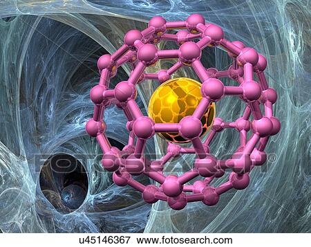 Stock Illustration - Buckyball, artwork. Fotosearch