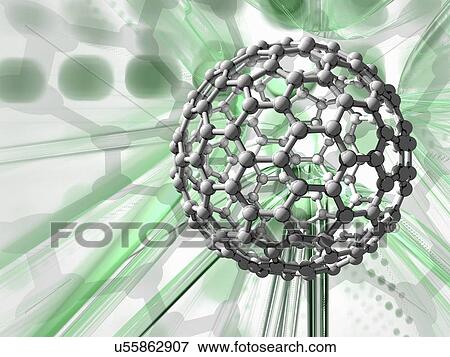 Buckyball, artwork View Large Illustration Stock Illustration - Buckyball, artwork. Fotosearch