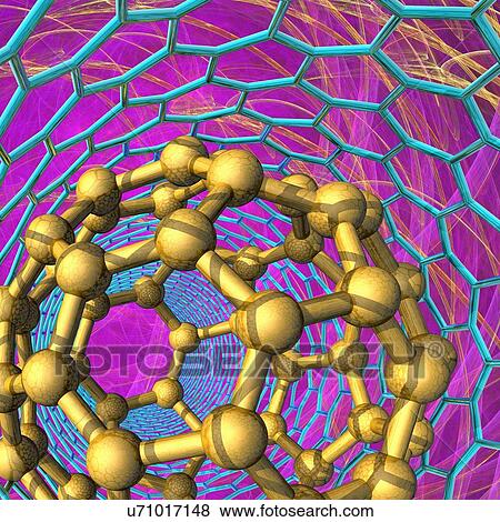 Stock Illustration - Buckyball, artwork. Fotosearch