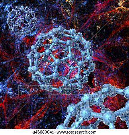 Buckyballs, artwork View Large Illustration Stock Illustration - Buckyballs, artwork. Fotosearch