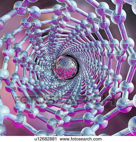 Clip Art - Buckytube, artwork. Fotosearch