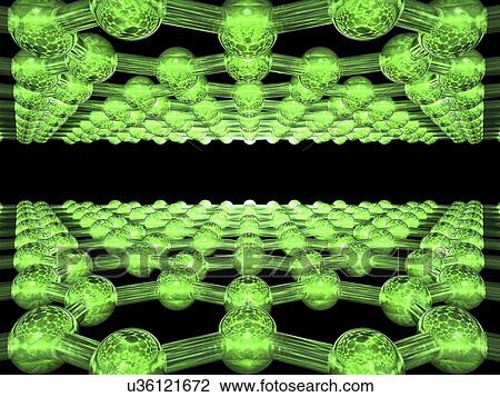 graphene sheets artwork drawing fotosearch