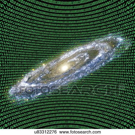 Stock Illustration - Holographic universe, conceptual image. Fotosearch