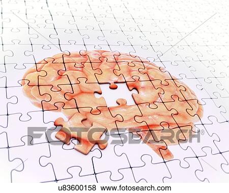 Stock Illustration - Memory loss, conceptual artwork. Fotosearch