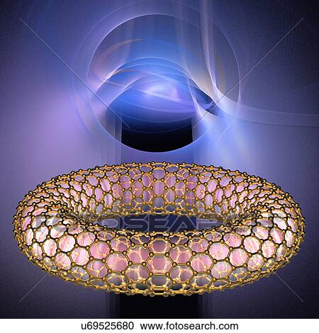 Clipart - Nano ring, artwork. Fotosearch