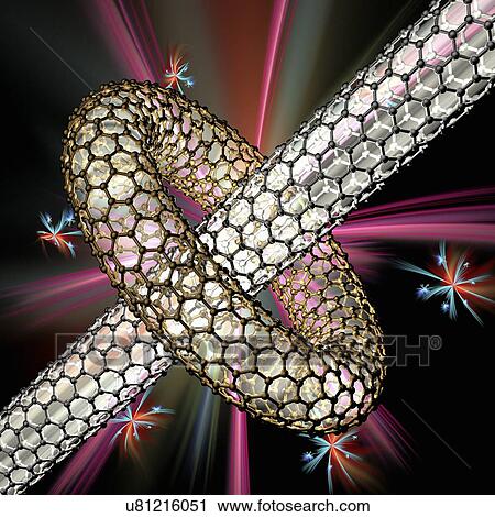 Clip Art - Nanostructures, artwork. Fotosearch