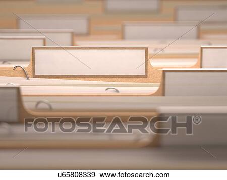 Stock Illustration - Paper files, artwork. Fotosearch