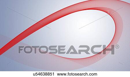 Clip Art - Red swirl, artwork. Fotosearch