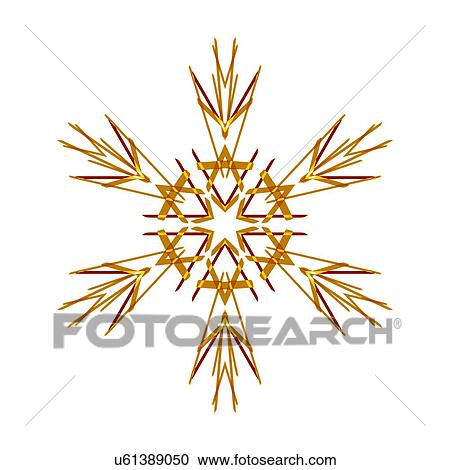 Snowflake pattern, artwork View Large Illustration Clipart - Snowflake pattern, artwork. Fotosearch