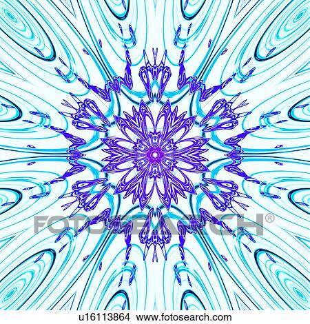 Snowflake pattern, artwork View Large Illustration Stock Illustration - Snowflake pattern, artwork. Fotosearch