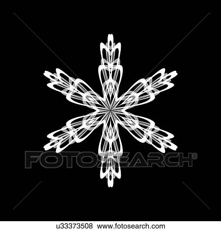 Snowflake pattern, artwork View Large Illustration Stock Illustration - Snowflake pattern, artwork. Fotosearch