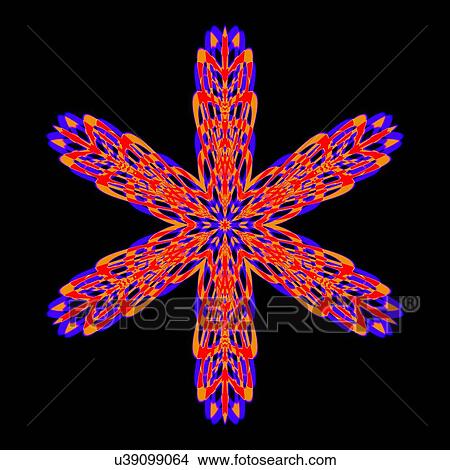 Snowflake pattern, artwork View Large Illustration Stock Illustration - Snowflake pattern, artwork. Fotosearch
