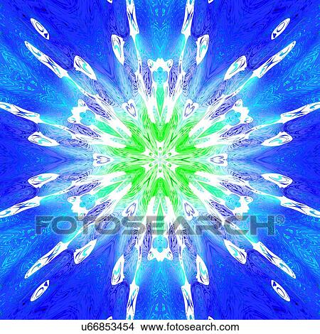 Snowflake pattern, artwork Stock Illustration | u66853454 ...
