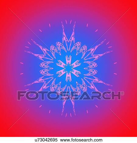 Stock Illustration - Snowflake pattern, artwork. Fotosearch