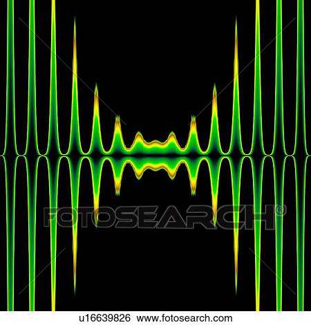 Sound waves, artwork View Large Illustration Stock Illustration - Sound waves, artwork. Fotosearch