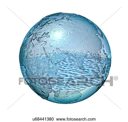 Water world, conceptual artwork View Large Illustration Clipart - Water world, conceptual artwork. Fotosearch