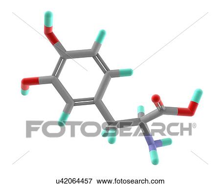 Stock Illustration - Levodopa Parkinson's disease drug. Fotosearch