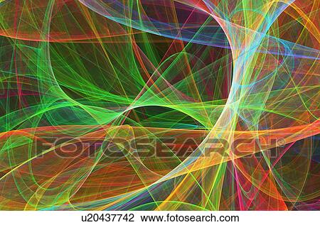 Drawing - Superstrings, conceptual artwork. Fotosearch