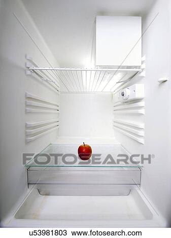 Apple in fridge View Large Illustration Drawing - Apple in fridge. Fotosearch