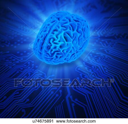 Clip Art - Artificial intelligence, artwork. Fotosearch