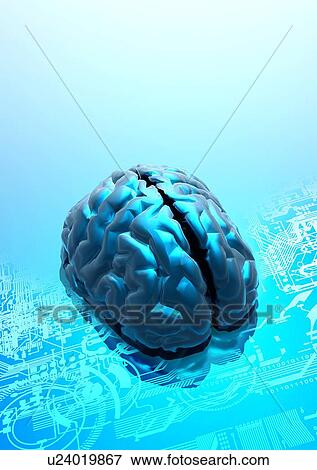 Stock Illustration - Artificial intelligence, artwork. Fotosearch