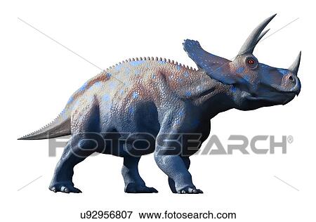 Artwork of a triceratops dinosaur View Large Illustration Stock Illustration - Artwork of a triceratops dinosaur. Fotosearch