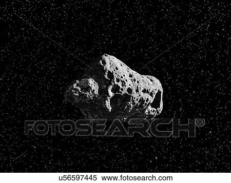 Asteroid, artwork View Large Illustration Stock Illustration - Asteroid, artwork. Fotosearch