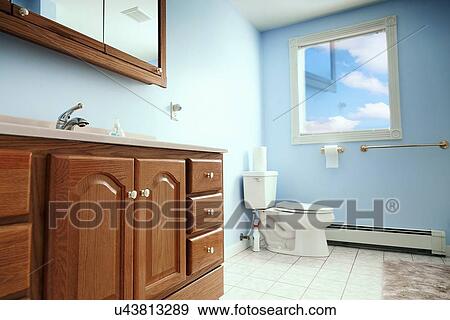 Bathroom interior View Large Illustration Stock Illustration - Bathroom interior. Fotosearch