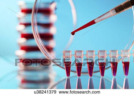 Stock Illustration - Blood testing. Fotosearch
