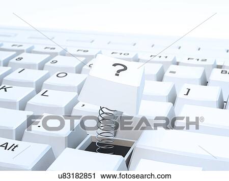 Clip Art - Broken computer keyboard, artwork. Fotosearch