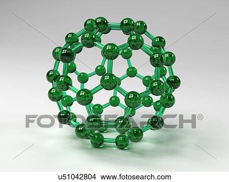 Buckminsterfullerene molecule View Large Illustration Stock Illustration - Buckminsterfullerene molecule. Fotosearch