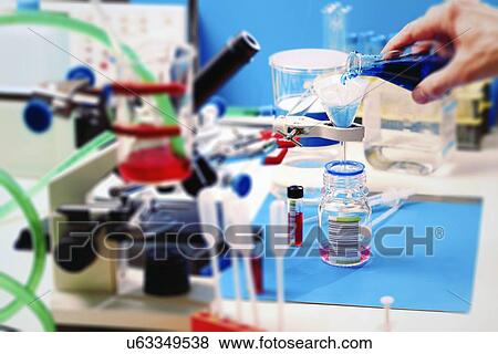 Chemistry experiment View Large Illustration Stock Illustration - Chemistry experiment. Fotosearch