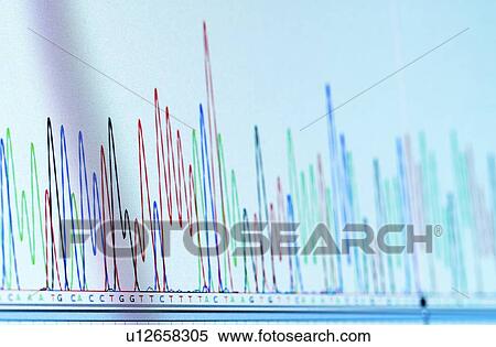 Stock Illustration - Chromatogram. Fotosearch