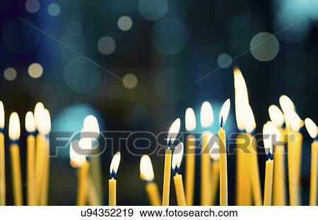 Stock Illustration - Church candles. Fotosearch