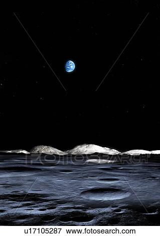 Crater at the lunar south pole View Large Illustration Stock Illustration - Crater at the lunar south pole. Fotosearch
