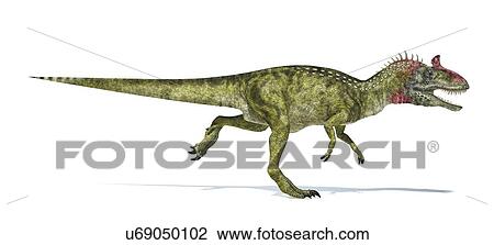 Cryolophosaurus dinosaur, artwork View Large Illustration Drawing - Cryolophosaurus dinosaur, artwork. Fotosearch