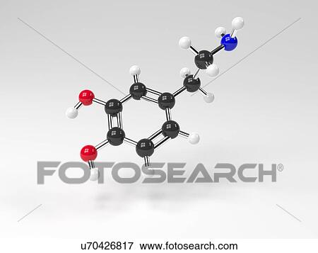 Dopamine neurotransmitter molecule View Large Illustration Stock Illustration - Dopamine neurotransmitter molecule. Fotosearch