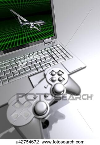 Drone, conflict conceptual artwork View Large Illustration Drawing - Drone, conflict conceptual artwork. Fotosearch