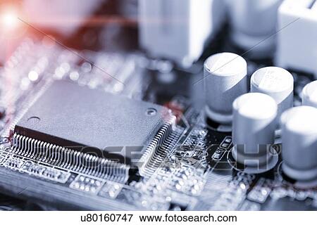Electronic chip View Large Illustration Stock Illustration - Electronic chip. Fotosearch