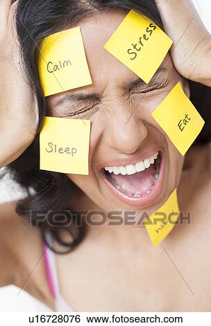 Stock Illustration - Frustrated woman. Fotosearch