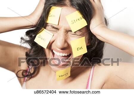 Stock Illustration - Frustrated woman. Fotosearch