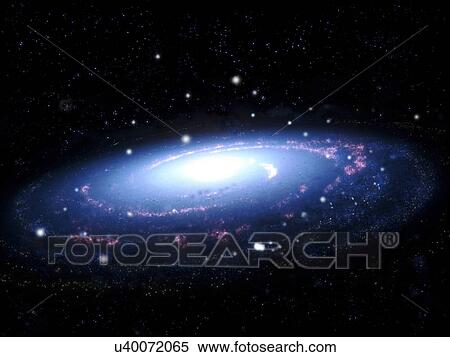 Galaxy, artwork View Large Illustration Stock Illustration - Galaxy, artwork. Fotosearch