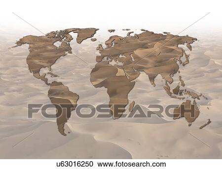 Clipart - Global warming, artwork. Fotosearch