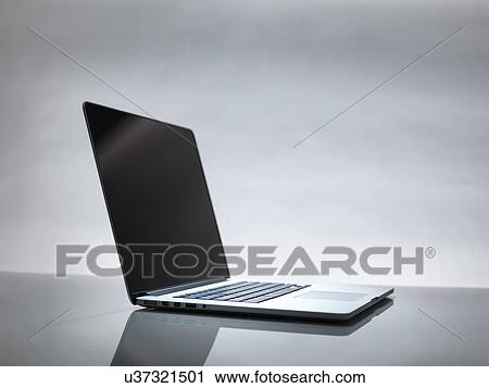 Laptop View Large Illustration Clip Art - Laptop. Fotosearch
