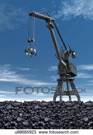 Mining, artwork View Large Illustration Drawing - Mining, artwork. Fotosearch