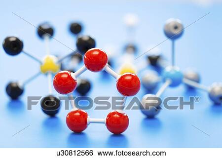 Stock Illustration - Molecular model. Fotosearch