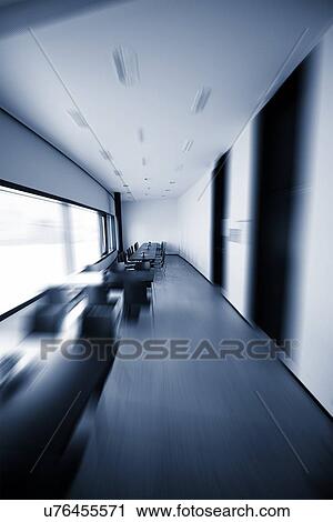 Clip Art - Office corridor. Fotosearch