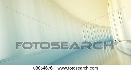 Clip Art - Office corridor. Fotosearch